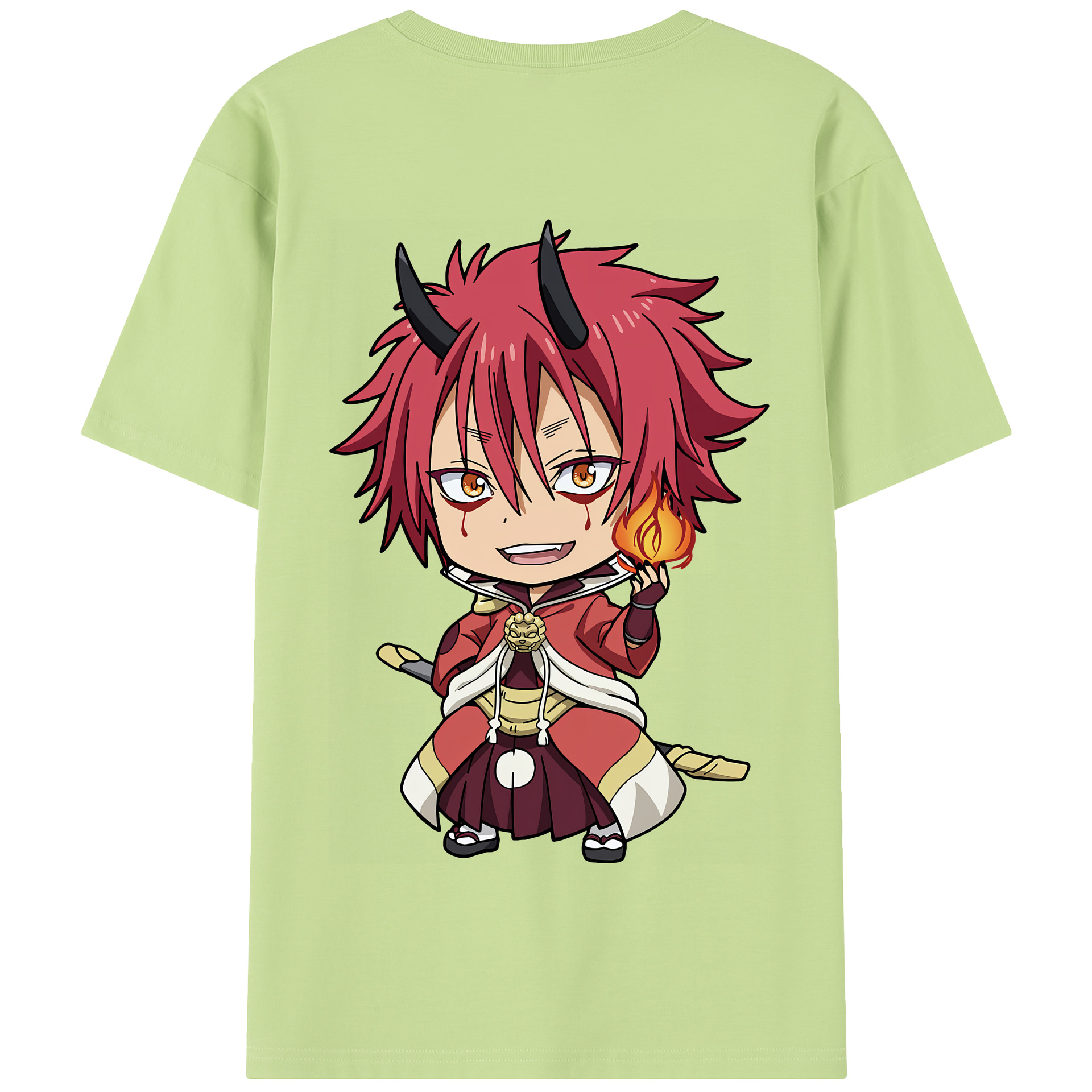 （画像用） 転スラ Regarding Reincarnated to Slime 綿100％半袖Tシャツ（背面プリント）